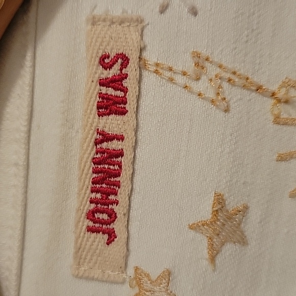 Johnny Was white jean jacket, long sleeve - Picture 2 of 11